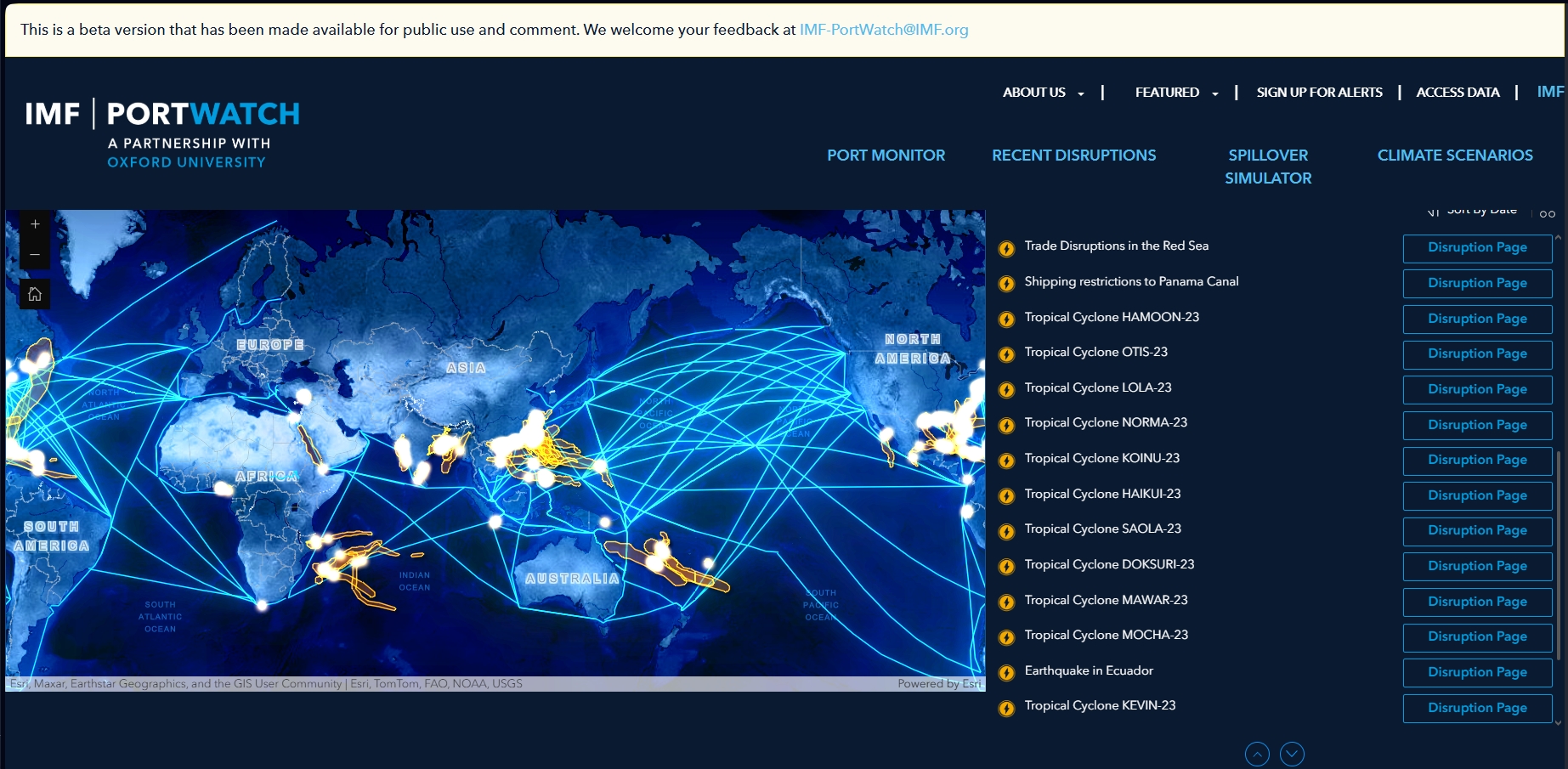 PorWatch monitors disruptions to trade on a global level