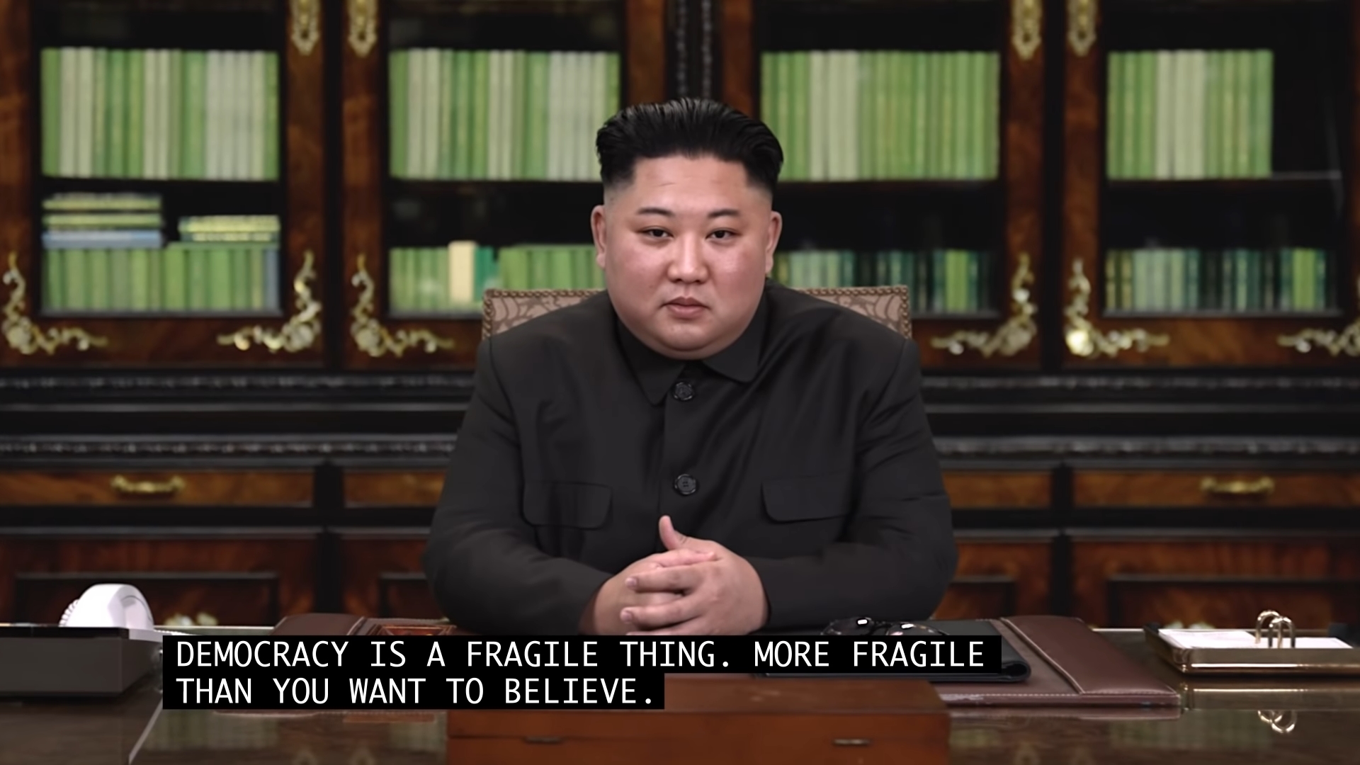  fake photo of the North Korean leader generated using the DeepfakeLab tool